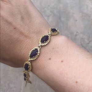 Kendra Scott purple and gold bracelet